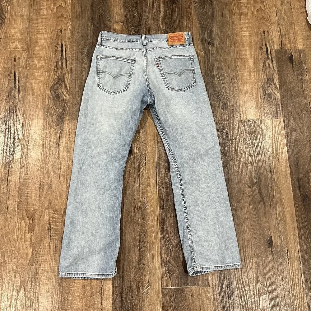 Levis 527 Jeans Mens 33x30 Blue Light Wash Regular Low Bootcut Denim